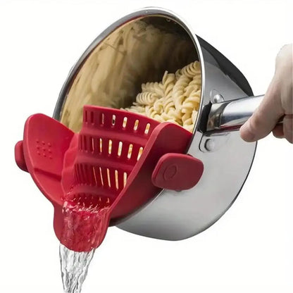 Clip-On Silicone Pot Strainer