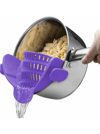 Clip-On Silicone Pot Strainer